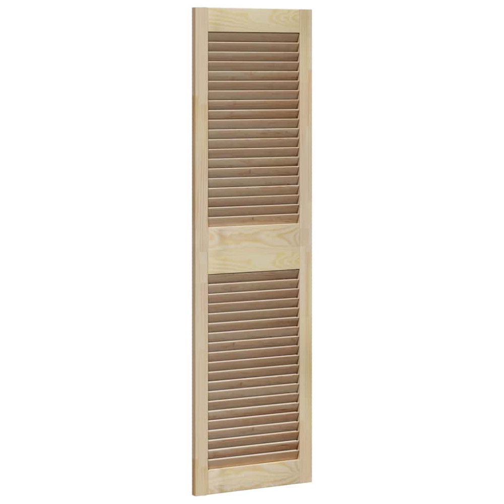 Produktbild för Skåpdörr 2 pcs Naturfärg 140,5 x 2,1 x 39,5 cm Massiv furu