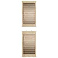 Produktbild för Skåpdörr 2 pcs Naturfärg 140,5 x 2,1 x 39,5 cm Massiv furu