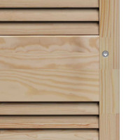Produktbild för Skåpdörr 2 pcs Naturfärg 140,5 x 2,1 x 39,5 cm Massiv furu