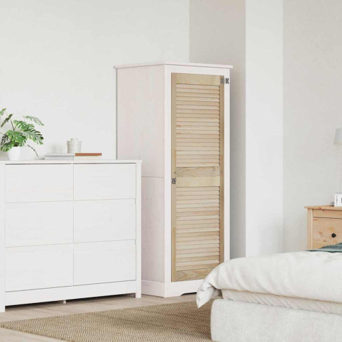 vidaXL Skåpdörr med dörr Naturfärg 49,5 x 2,1 x 140,5 cm Massiv furu