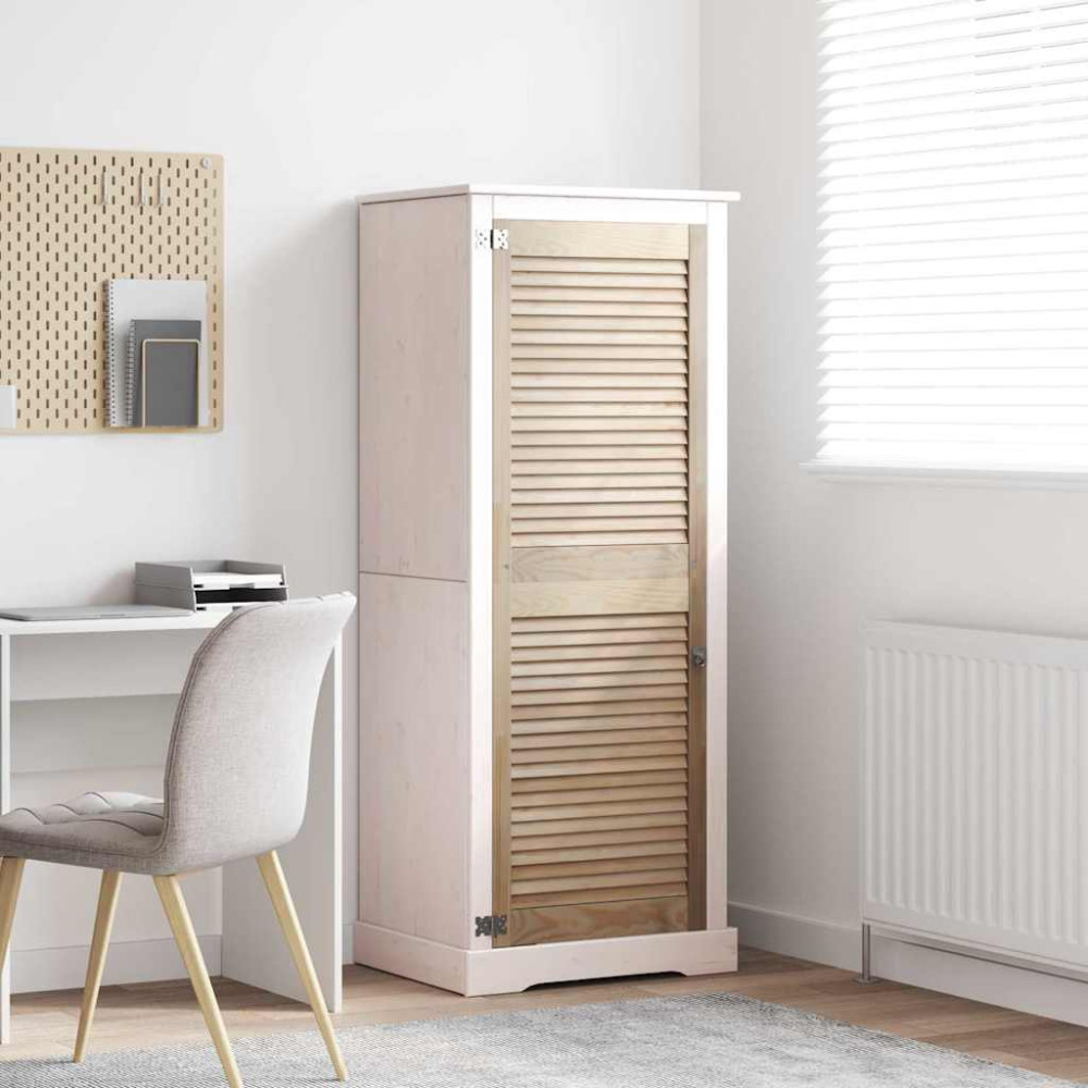 Produktbild för Skåpdörr med dörr Naturfärg 49,5 x 2,1 x 140,5 cm Massiv furu