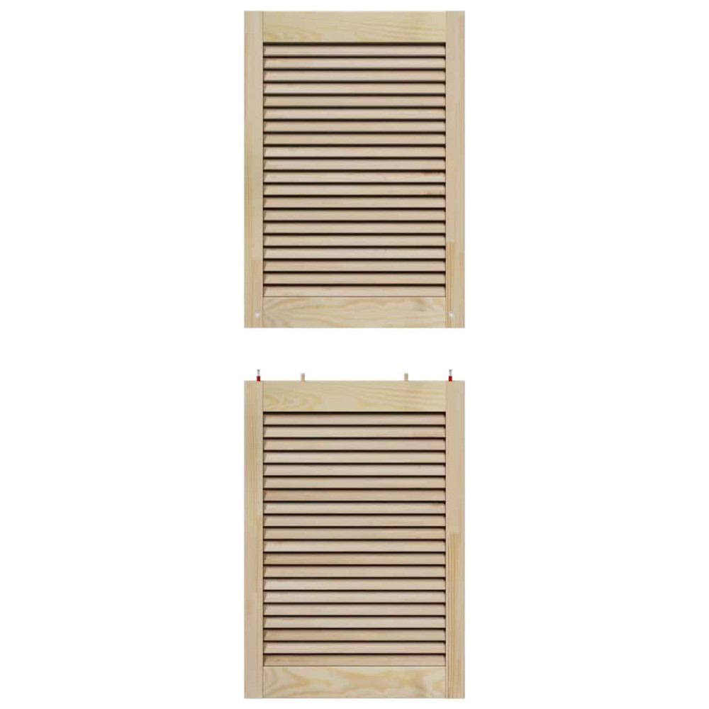 Produktbild för Skåpdörr med dörr Naturfärg 49,5 x 2,1 x 140,5 cm Massiv furu