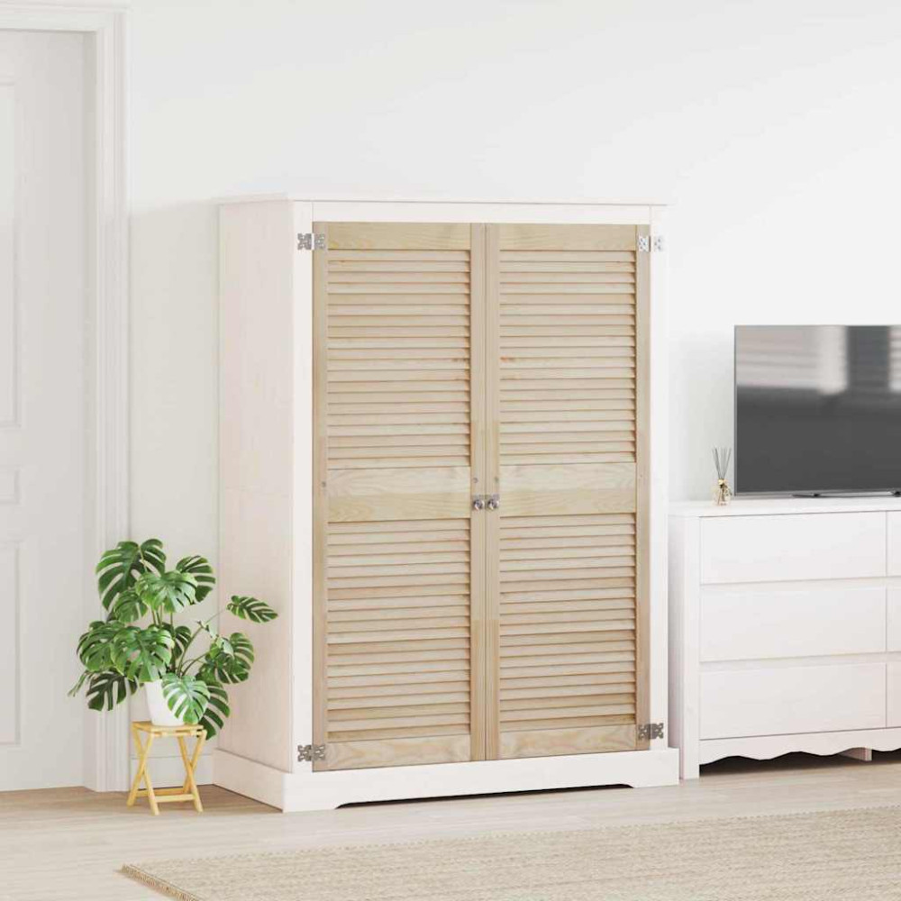 Produktbild för Skåpdörr 2 pcs Naturfärg 49,5 x 2,1 x 140,5 cm Massiv furu