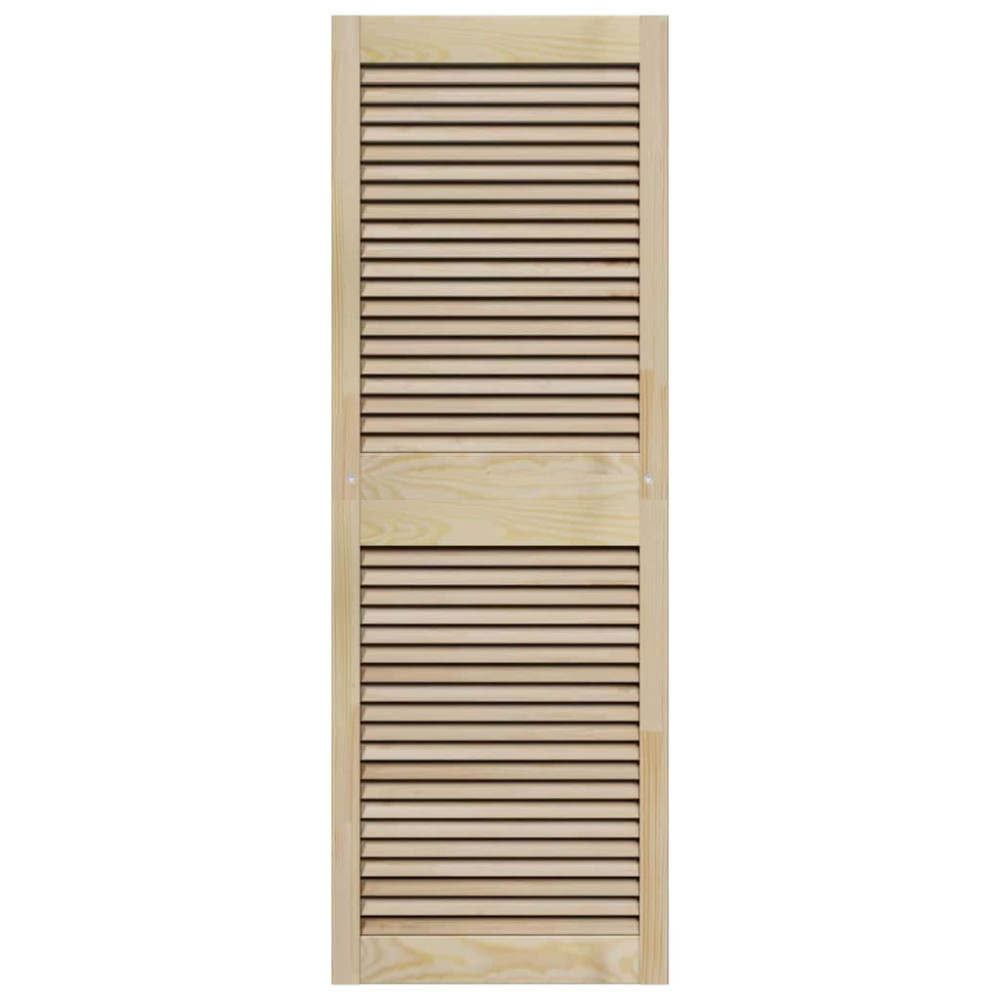 Produktbild för Skåpdörr 2 pcs Naturfärg 49,5 x 2,1 x 140,5 cm Massiv furu