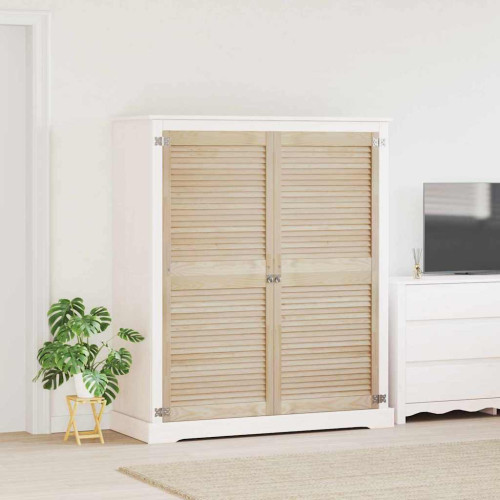 vidaXL Skåpdörr 2 pcs Naturfärg 140,5 x 2,1 x 59,5 cm Massiv furu