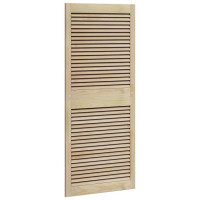 Produktbild för Skåpdörr 2 pcs Naturfärg 140,5 x 2,1 x 59,5 cm Massiv furu