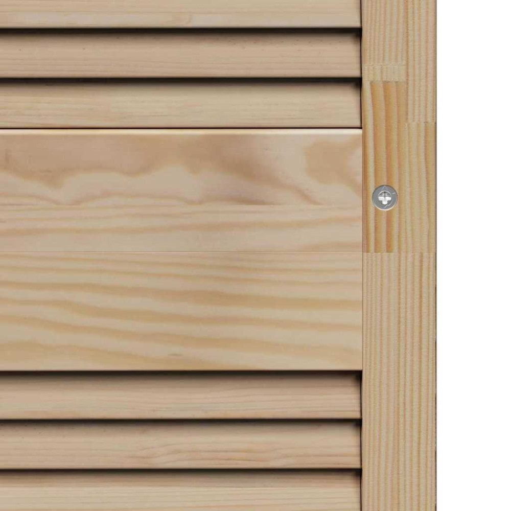 Produktbild för Skåpdörr 2 pcs Naturfärg 140,5 x 2,1 x 59,5 cm Massiv furu