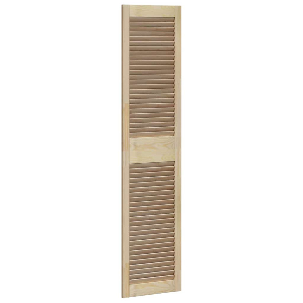 Produktbild för Skåpdörr 2 pcs Naturfärg 170 x 2,1 x 39,5 cm Massiv furu