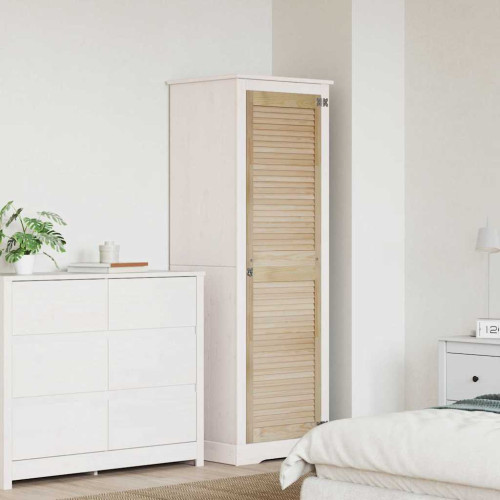 vidaXL Skåpdörr med dörr Naturfärg 170 x 2,1 x 49,5 cm Massiv furu