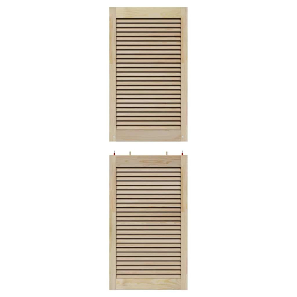 Produktbild för Skåpdörr med dörr Naturfärg 170 x 2,1 x 49,5 cm Massiv furu