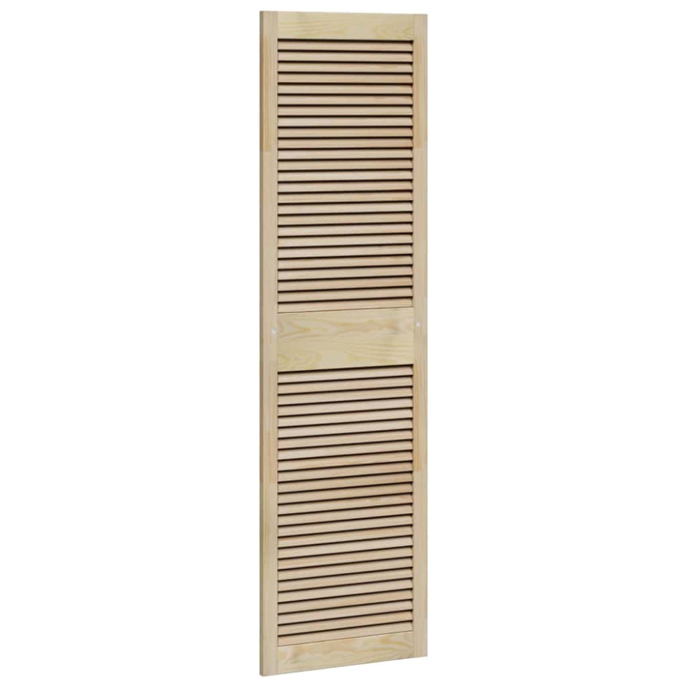 Produktbild för Skåpdörr 2 pcs Naturfärg 170 x 2,1 x 49,5 cm Massiv furu