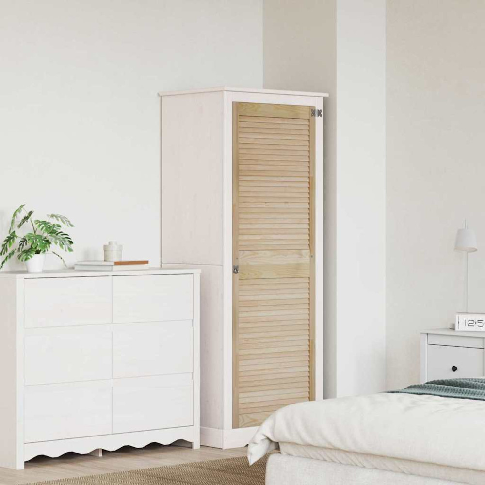 Produktbild för Skåpdörr med dörr Naturfärg 170 x 2,1 x 59,5 cm Massiv furu