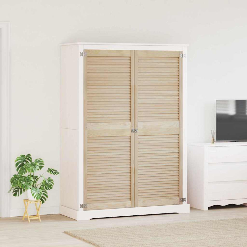 Produktbild för Skåpdörr 2 pcs Naturfärg 170 x 2,1 x 59,5 cm Massiv furu