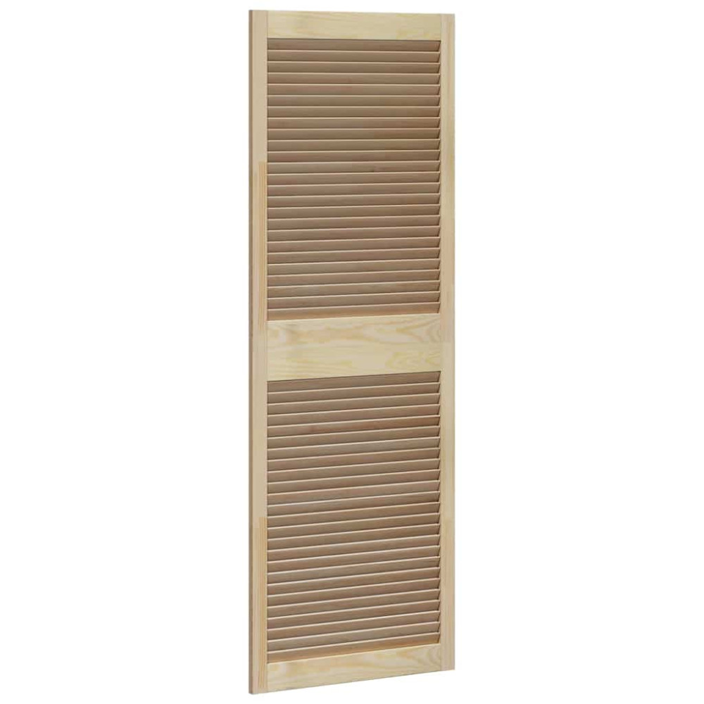 Produktbild för Skåpdörr 2 pcs Naturfärg 170 x 2,1 x 59,5 cm Massiv furu