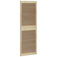 Produktbild för Skåpdörr 2 pcs Naturfärg 170 x 2,1 x 59,5 cm Massiv furu