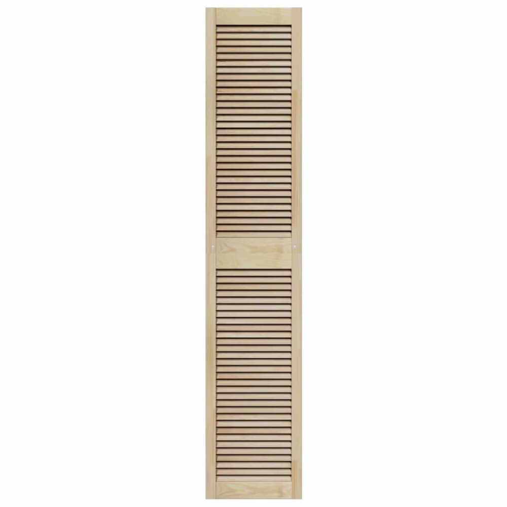Produktbild för Skåpdörr med dörr Naturfärg 201 x 2,1 x 39,5 cm Massiv furu