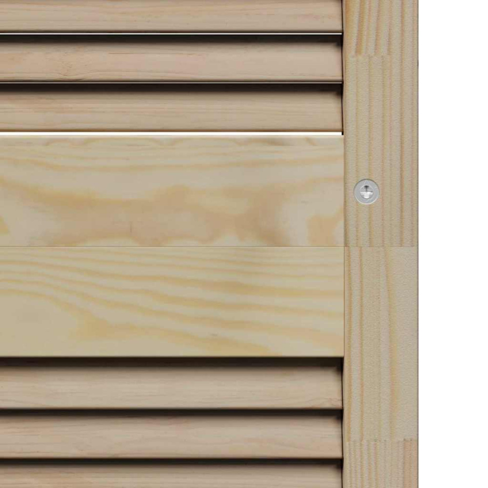 Produktbild för Skåpdörr med dörr Naturfärg 201 x 2,1 x 39,5 cm Massiv furu