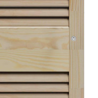 Produktbild för Skåpdörr 2 pcs Naturfärg 201 x 2,1 x 39,5 cm Massiv furu