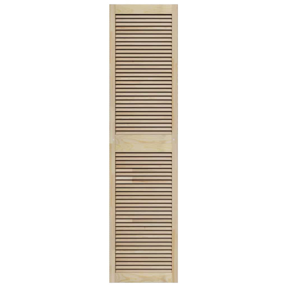 Produktbild för Skåpdörr med dörr Naturfärg 201 x 2,1 x 49,5 cm Massiv furu