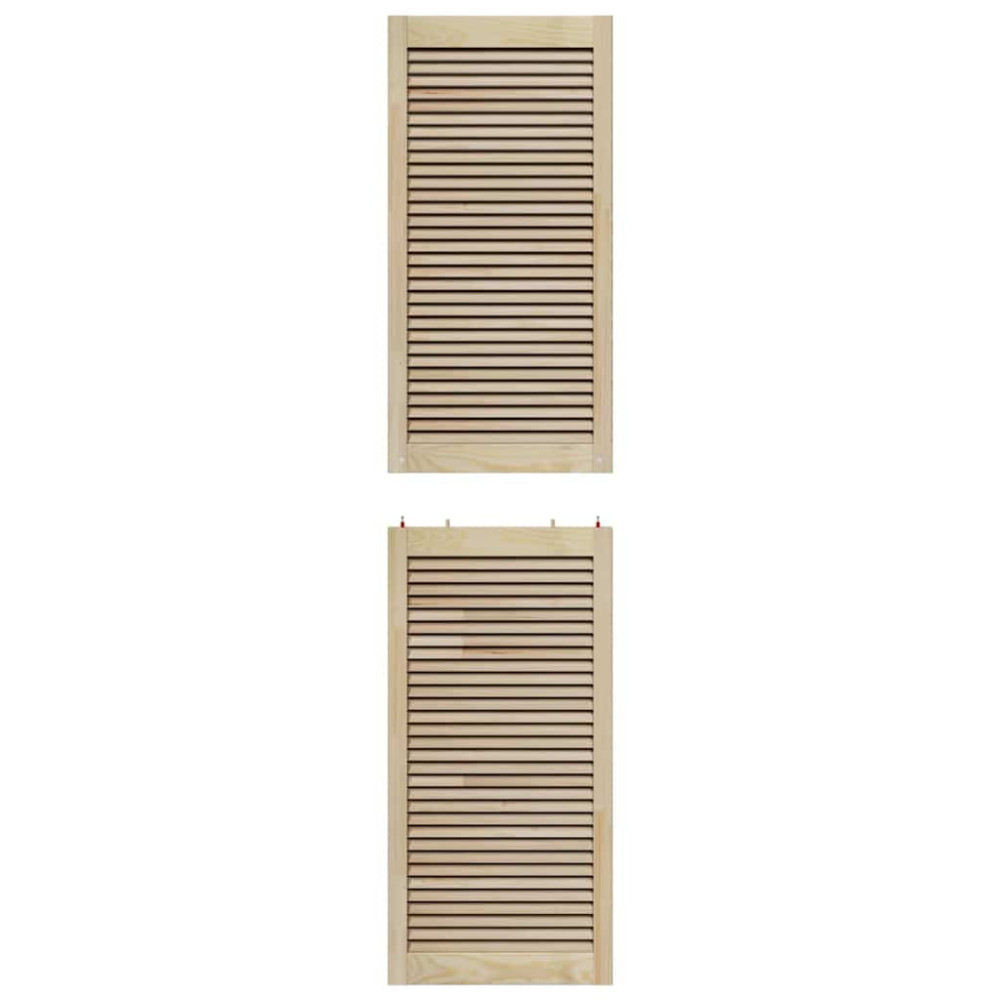 Produktbild för Skåpdörr med dörr Naturfärg 201 x 2,1 x 49,5 cm Massiv furu