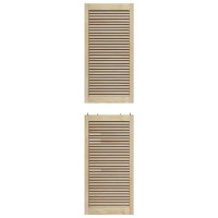 Produktbild för Skåpdörr med dörr Naturfärg 201 x 2,1 x 49,5 cm Massiv furu
