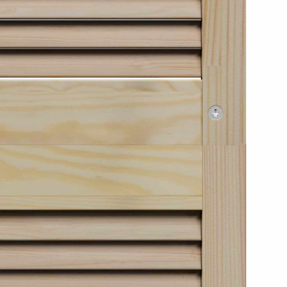 Produktbild för Skåpdörr med dörr Naturfärg 201 x 2,1 x 49,5 cm Massiv furu