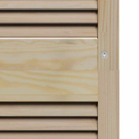 Produktbild för Skåpdörr med dörr Naturfärg 201 x 2,1 x 49,5 cm Massiv furu