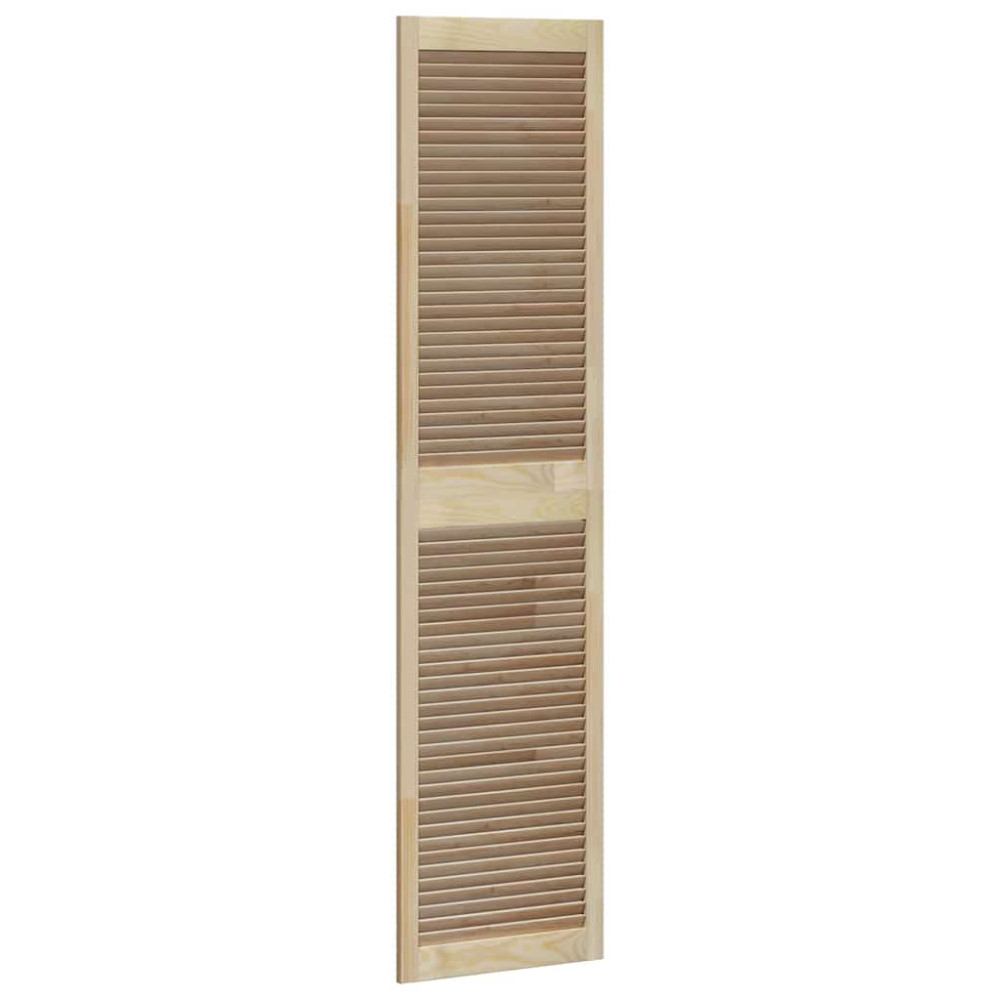 Produktbild för Skåpdörr 2 pcs Naturfärg 201 x 2,1 x 49,5 cm Massiv furu