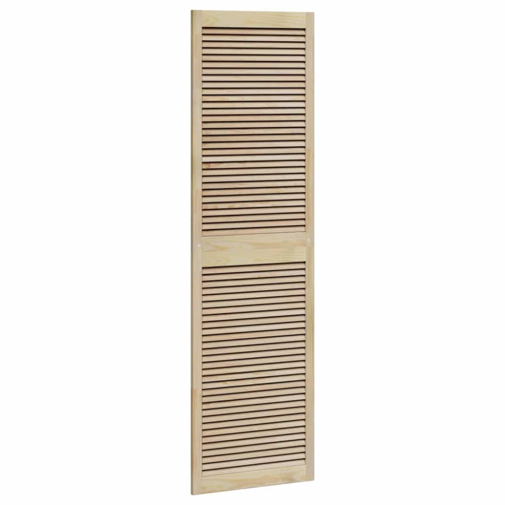 Produktbild för Skåpdörr 2 pcs Naturfärg 201 x 2,1 x 59,5 cm Massiv furu