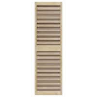 Produktbild för Skåpdörr 2 pcs Naturfärg 201 x 2,1 x 59,5 cm Massiv furu