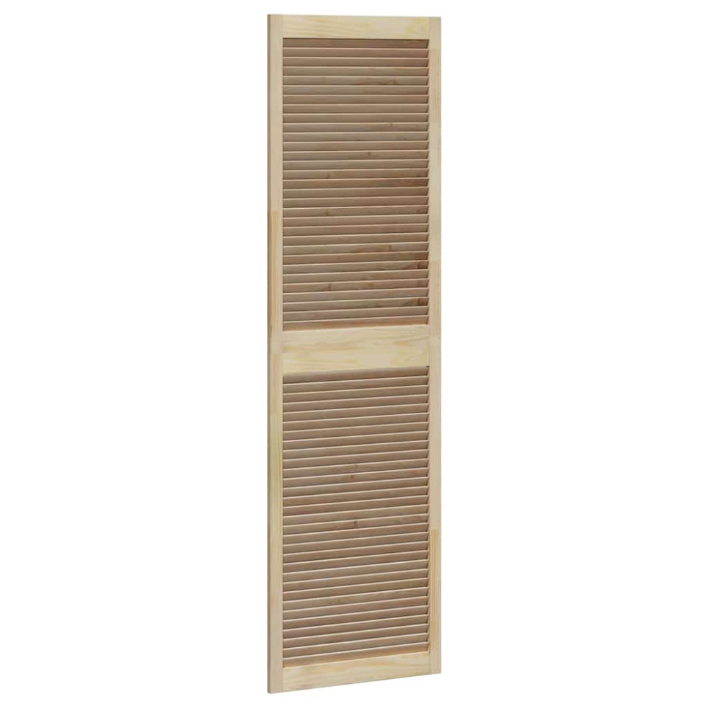 Produktbild för Skåpdörr 2 pcs Naturfärg 201 x 2,1 x 59,5 cm Massiv furu
