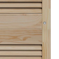 Produktbild för Skåpdörr 2 pcs Naturfärg 201 x 2,1 x 59,5 cm Massiv furu
