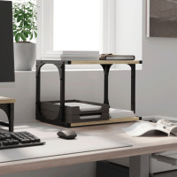 Produktbild för Skrivarställ 2 hyllor sonoma-ek 41x28x33,5 cm konstruerat trä