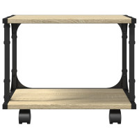 Produktbild för Skrivarställ 2 hyllor sonoma-ek 41x28x33,5 cm konstruerat trä