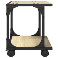 Produktbild för Skrivarställ 2 hyllor sonoma-ek 41x28x33,5 cm konstruerat trä