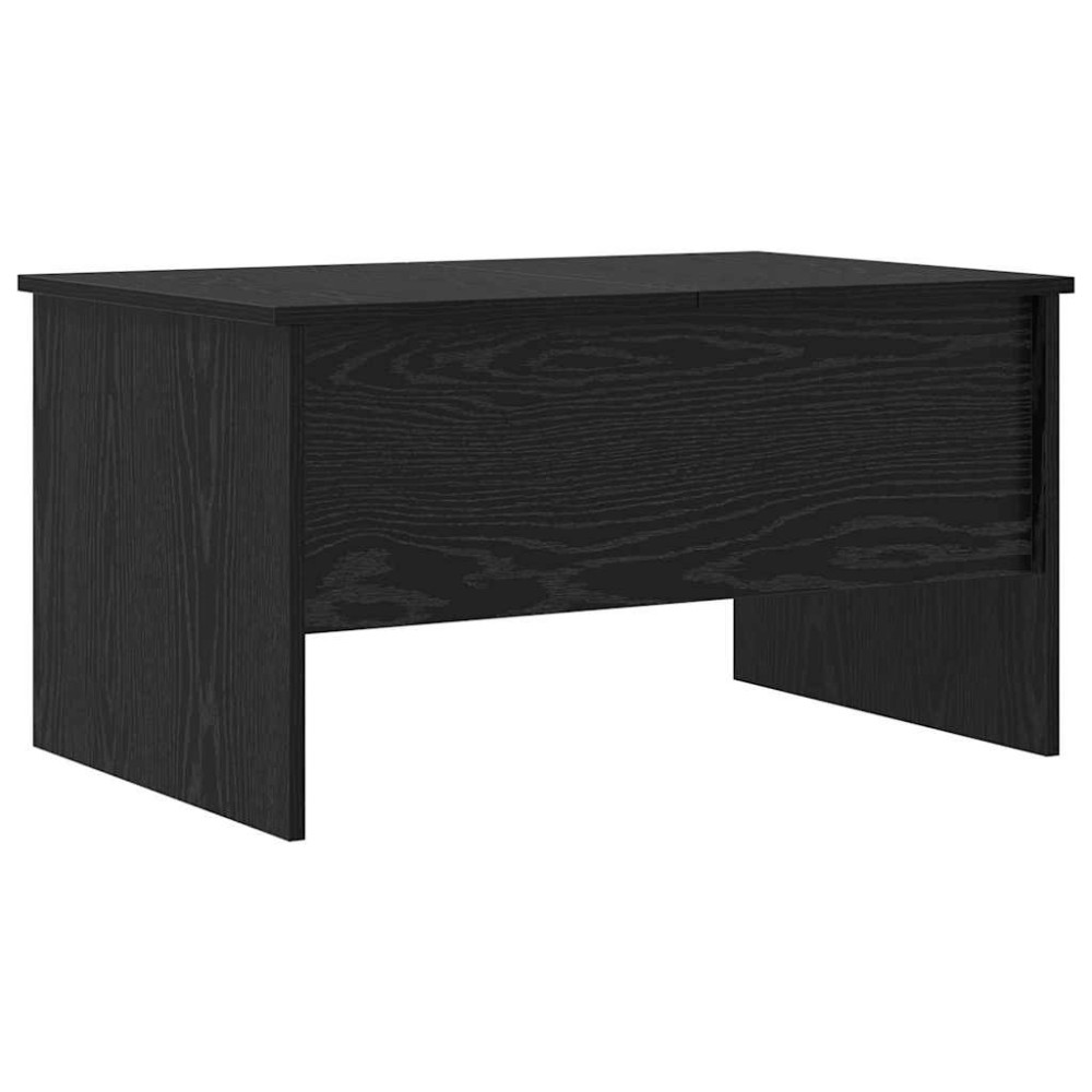 Produktbild för Kaffeebord Svart Ek 102 x 50,5 x 46,5 cm Konstruerat trä