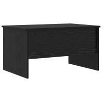 Produktbild för Kaffeebord Svart Ek 102 x 50,5 x 46,5 cm Konstruerat trä