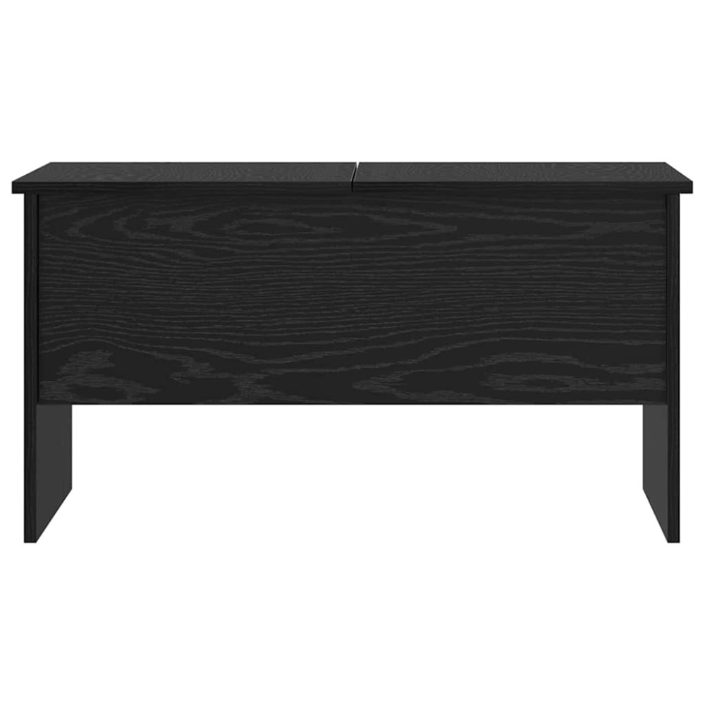 Produktbild för Kaffeebord Svart Ek 102 x 50,5 x 46,5 cm Konstruerat trä