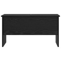 Produktbild för Kaffeebord Svart Ek 102 x 50,5 x 46,5 cm Konstruerat trä