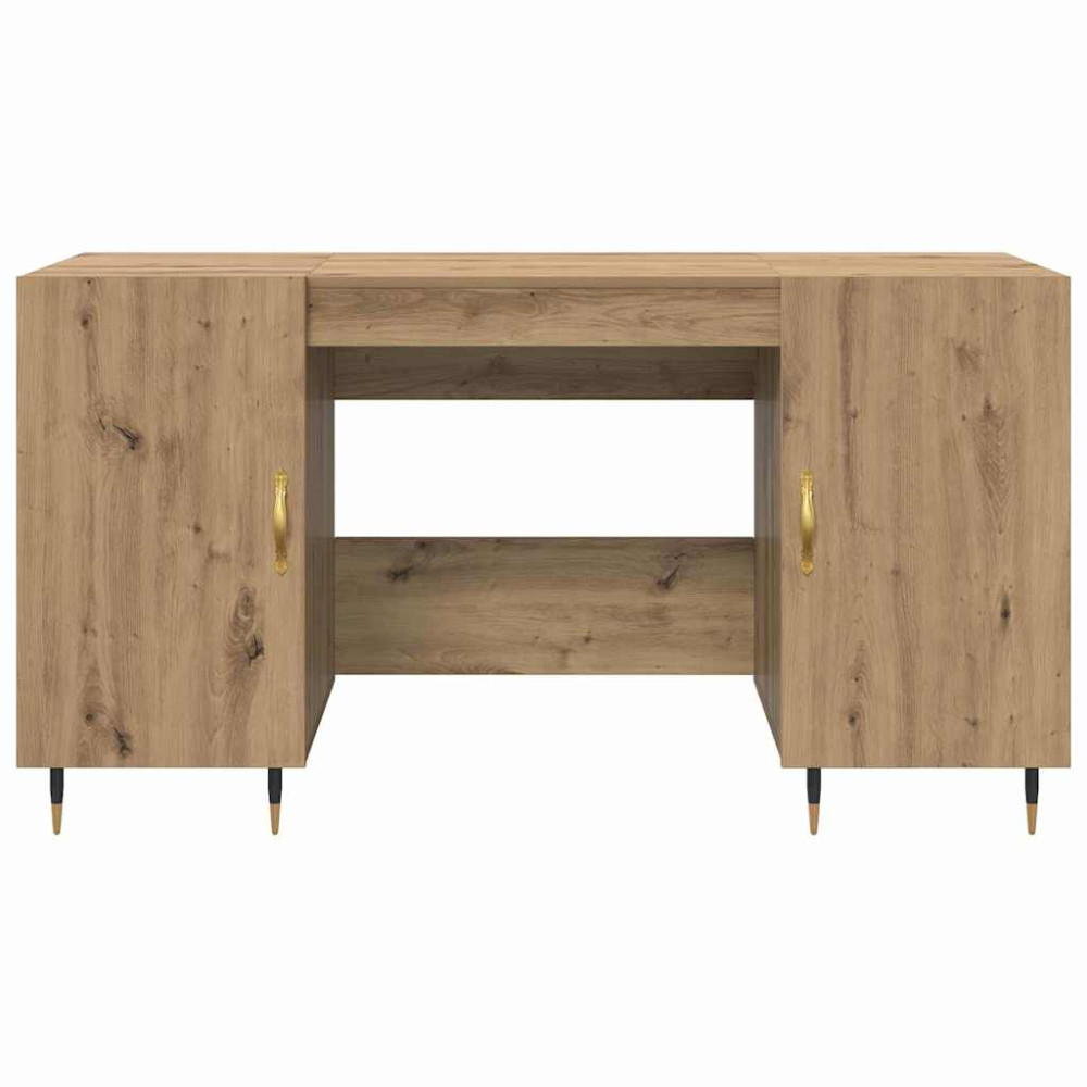 Produktbild för Skrivbord med hylla artisan ek 140 x 50 x 75 cm Konstruerat trä