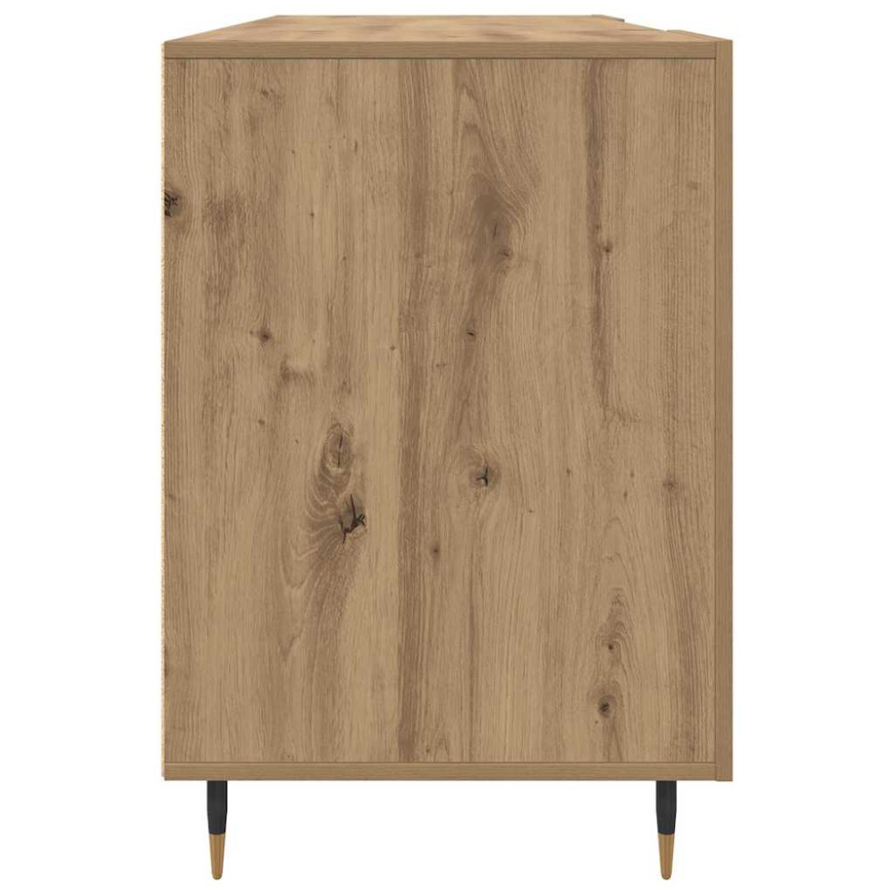 Produktbild för Skrivbord med hylla artisan ek 140 x 50 x 75 cm Konstruerat trä