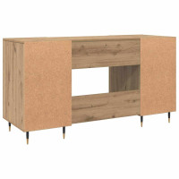 Produktbild för Skrivbord med hylla artisan ek 140 x 50 x 75 cm Konstruerat trä