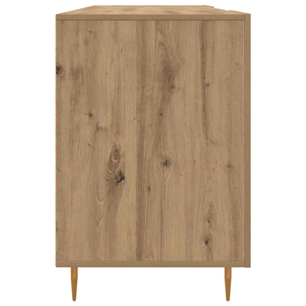 Produktbild för Skrivbord med hylla artisan ek 140 x 50 x 75 cm Konstruerat trä
