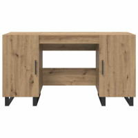 Produktbild för Skrivbord med hylla artisan ek 140 x 50 x 75 cm Konstruerat trä