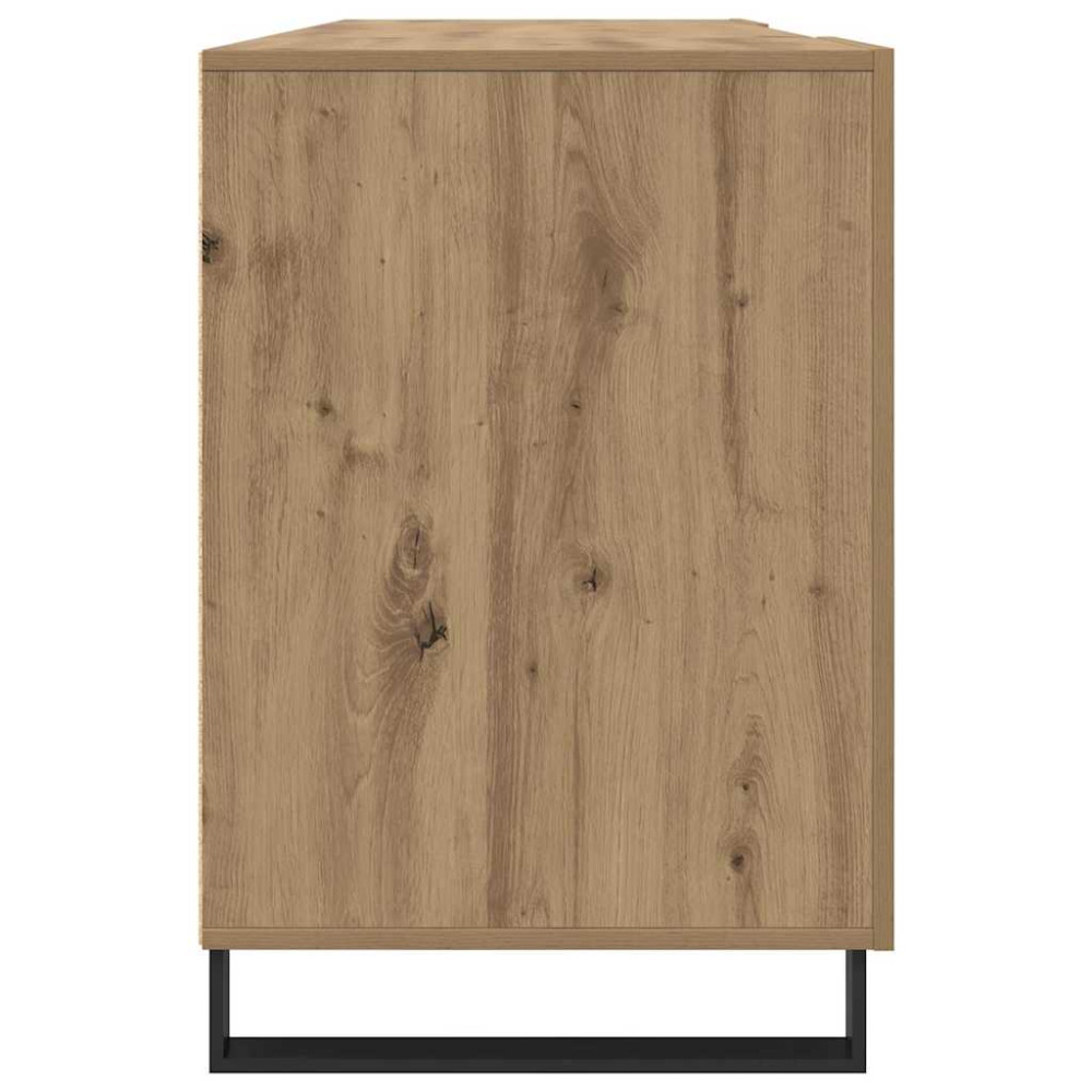 Produktbild för Skrivbord med hylla artisan ek 140 x 50 x 75 cm Konstruerat trä