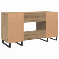 Produktbild för Skrivbord med hylla artisan ek 140 x 50 x 75 cm Konstruerat trä