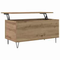 Produktbild för Kaffeebord artisan ek 90 x 44.5 x 45 cm Konstruerat trä
