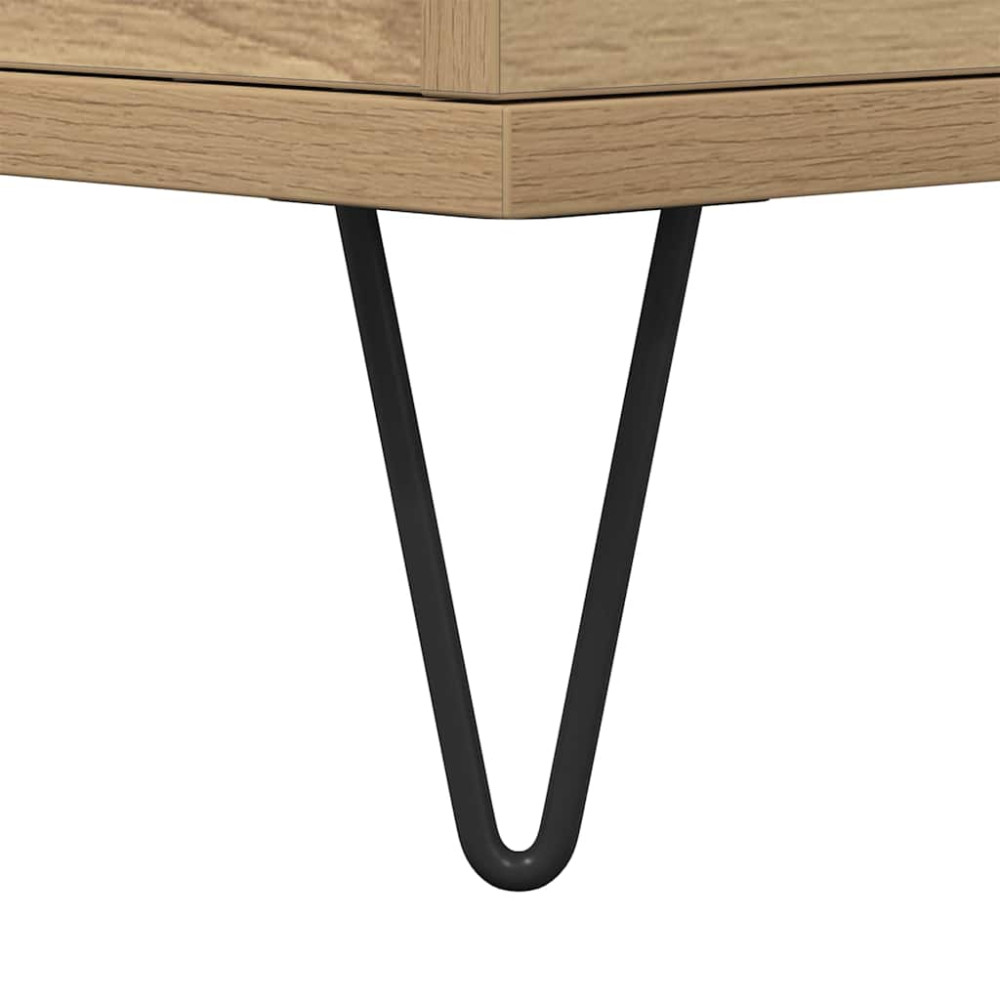 Produktbild för Kaffeebord artisan ek 90 x 44.5 x 45 cm Konstruerat trä