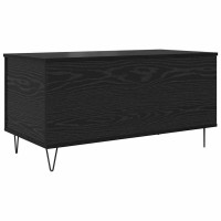 Produktbild för Kaffeebord Svart ek 90 x 44.5 x 45 cm Konstruerat trä