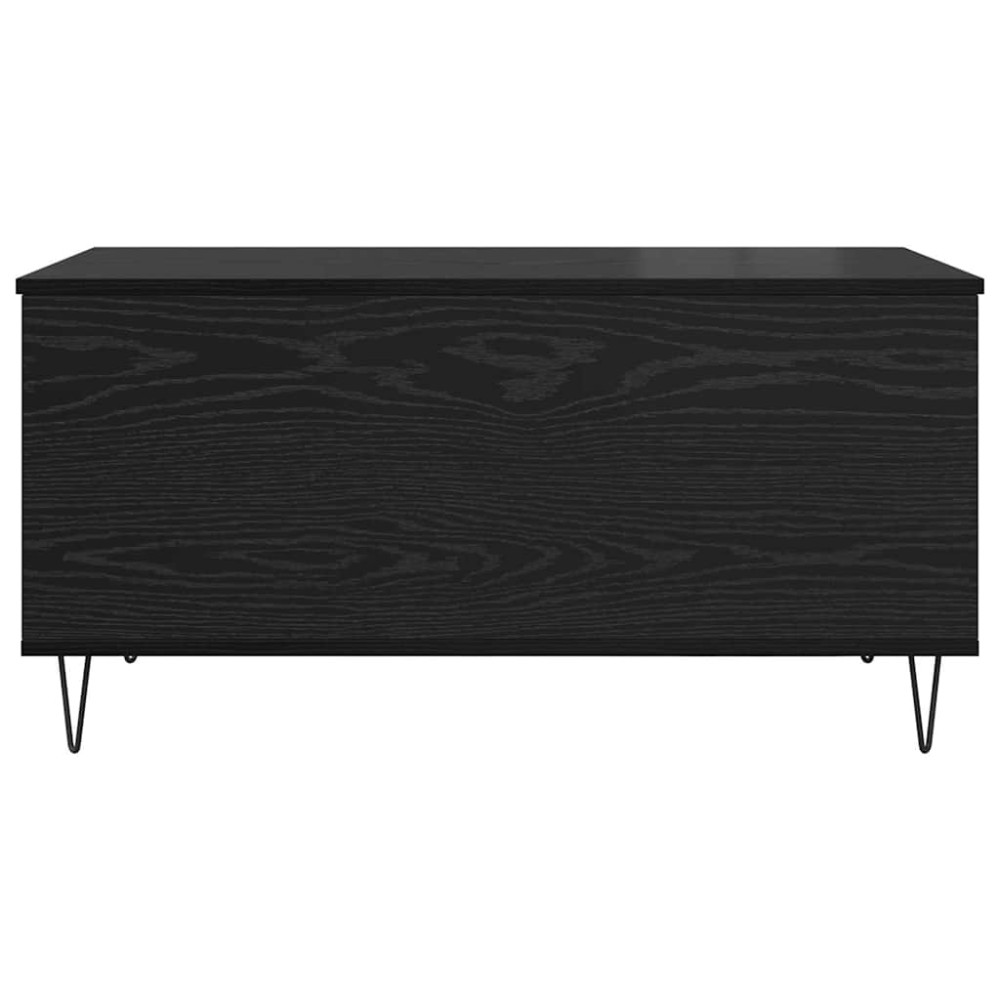 Produktbild för Kaffeebord Svart ek 90 x 44.5 x 45 cm Konstruerat trä